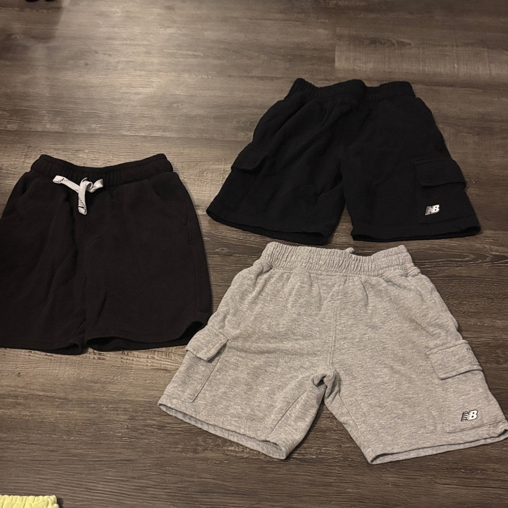 New Balance Boys' Shorts Set - Black & Light Gray